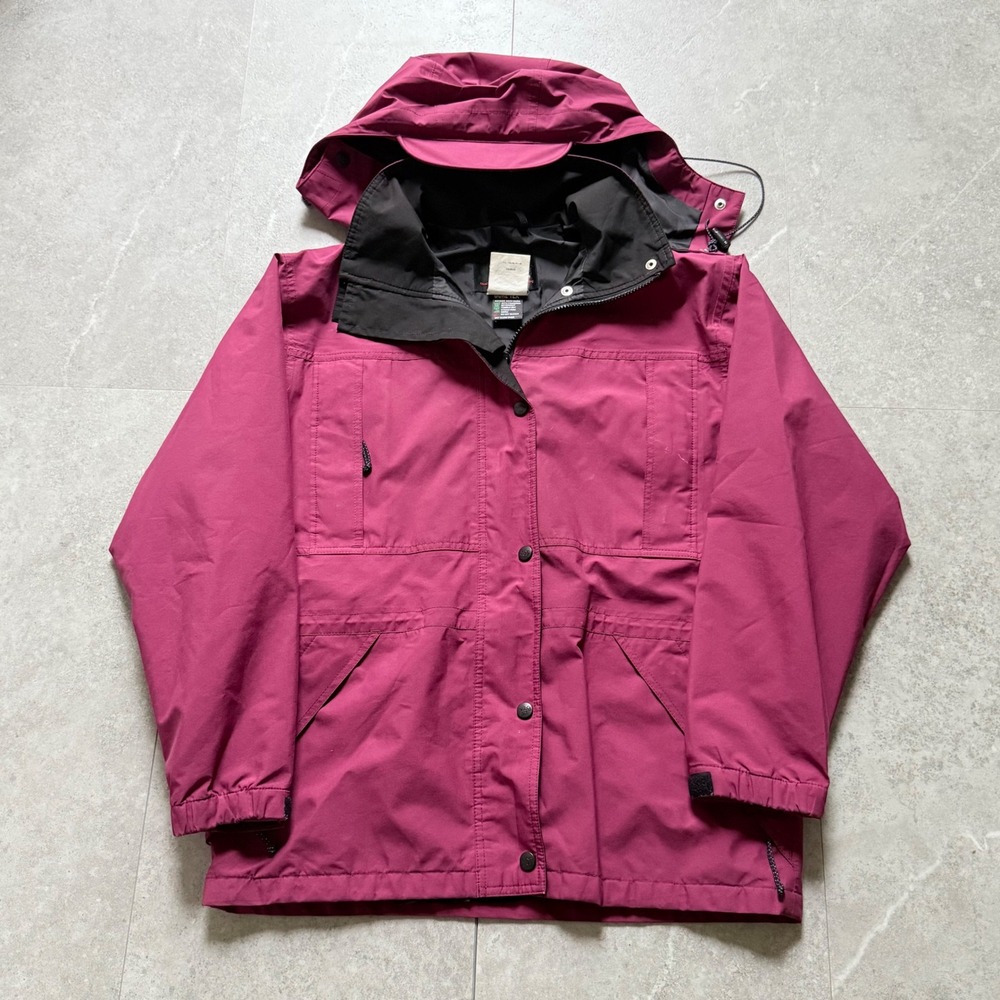 Vintage REI Gore-Tex Hooded Mountain Parka Jacket Magenta Size 8